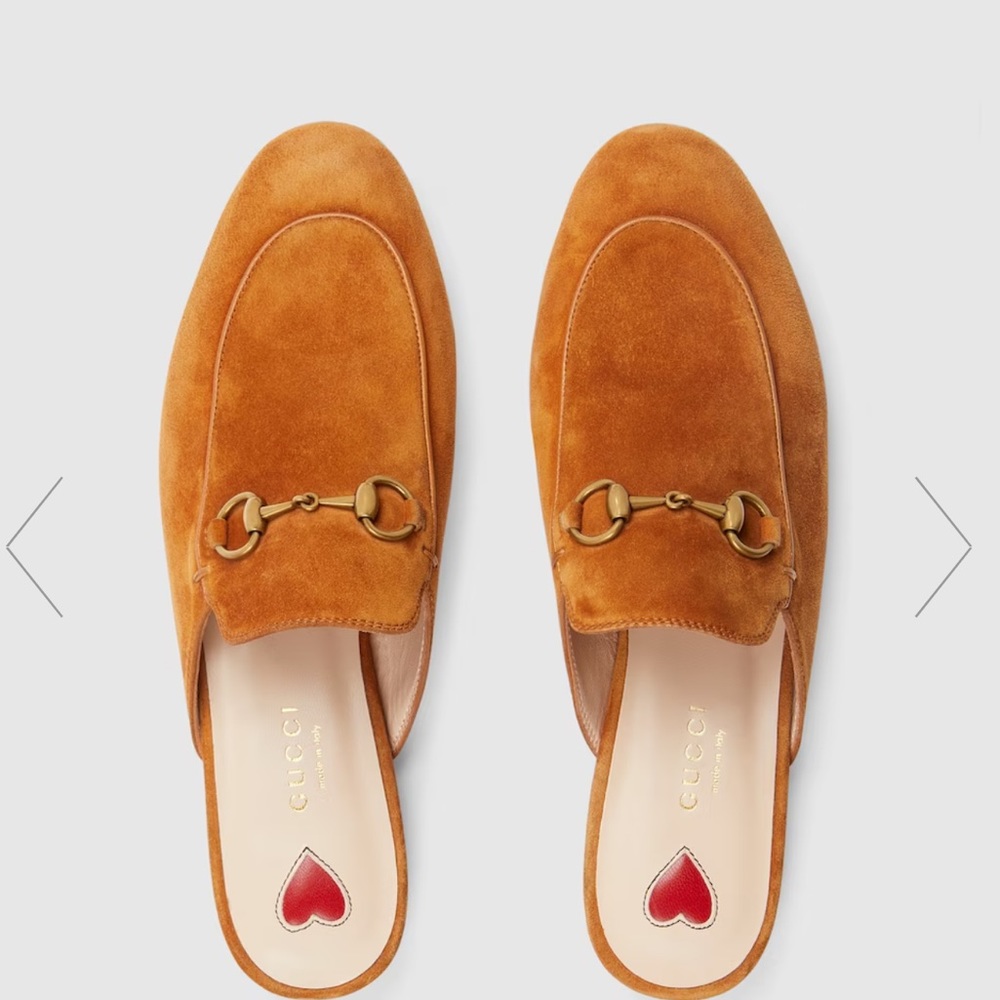 Gucci light brown suede mules.  9.5.  Brand new authentic with box